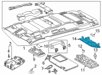 OEM 2019 Toyota Tacoma Dome Lamp Assembly Diagram - 81240-12100-B0