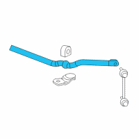 OEM 2012 Cadillac CTS Stabilizer Bar Diagram - 25901287