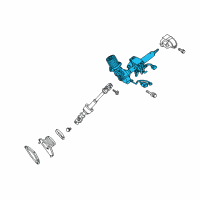 OEM 2012 Toyota Venza Steering Column Diagram - 45250-0T052