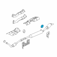 OEM Pontiac Montana Insulator-Exhaust Tail Pipe Hanger Diagram - 10448573