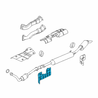 OEM Pontiac Montana Exhaust Heat Shield Diagram - 15224196