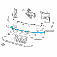 OEM 2014 Ram 3500 Cap-Front Bumper Upper Diagram - 1HH71TZZAD