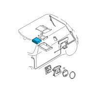 OEM 2003 BMW 325xi Navigation Computer Diagram - 65-90-9-176-686