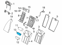 OEM BMW M440i FOAM INSERT, ARMREST, CENTER Diagram - 52-20-7-496-206