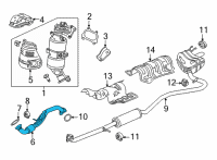 OEM 2022 Honda Civic PIPE ASSY- A, EX Diagram - 18200-T21-A01