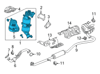 OEM Honda Civic CONVERTER ASSY Diagram - 18150-64S-L10