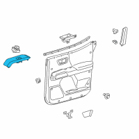 OEM 2019 Toyota Tacoma Armrest Diagram - 74272-04010-B0