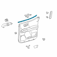 OEM 2018 Toyota Tacoma Belt Weatherstrip Diagram - 68173-04020