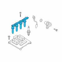 OEM Saturn Astra Ignition Coil Diagram - 95517924