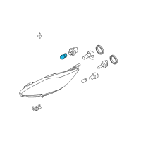OEM Ford Fiesta Signal Lamp Bulb Diagram - AE8Z-13466-A