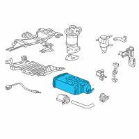 OEM Honda Odyssey Canister Assembly Diagram - 17011-S0X-A50