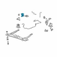 OEM Acura CL Rubber Assembly, Engine Side Mounting Diagram - 50820-S3M-A81