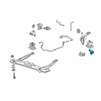 OEM 2001 Acura CL Rubber, Rear Transmission Mounting Diagram - 50806-S0K-A80