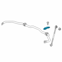 OEM Honda Bracket, Stabilizer Hold Diagram - 51308-TLA-A51