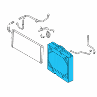 OEM 2020 BMW M4 Supplementary Coolant Radiator, Right Diagram - 17-11-2-284-604