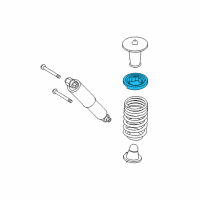 OEM 2014 Ford Transit Connect Upper Pad Diagram - DV6Z-5586-C