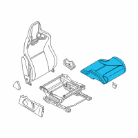 OEM 2016 Nissan Juke Cushion Assy-Front Seat Diagram - 87300-3YW5A