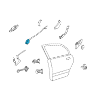 OEM Kia Optima Front Door Inside Handle Assembly, Left Diagram - 826102G000K1