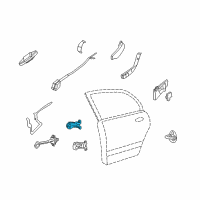 OEM 2009 Kia Rondo Hinge Assembly-Rear Door Upper Diagram - 794202G000