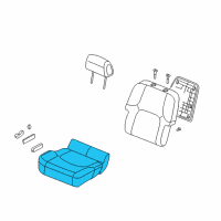 OEM 2009 Nissan Frontier Cushion Assy-Front Seat Diagram - 87300-EA700