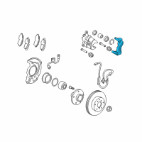OEM 2009 Toyota Avalon Caliper Support Diagram - 47721-06220