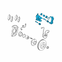 OEM 2008 Toyota Camry Caliper Assembly Diagram - 47750-33340