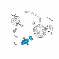 OEM 2013 Ford Mustang Master Cylinder Diagram - DR3Z-2140-A