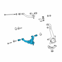 Genuine Toyota Tacoma Lower Control Arm diagram