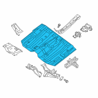 OEM 2014 Infiniti QX60 Floor-Front Diagram - 74312-3JA1F