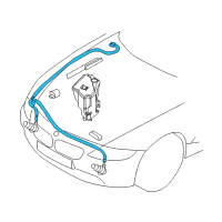 OEM BMW Z4 Cleaning System Hose Diagram - 61-67-7-196-365