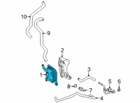 OEM Lexus NX350 COOLER, TRANSMISSION Diagram - 33493-78030