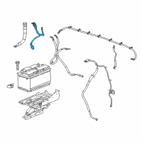 OEM GMC Battery Cable Diagram - 84500456