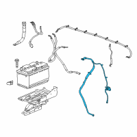 OEM 2019 Chevrolet Silverado 2500 HD Negative Cable Diagram - 84318449