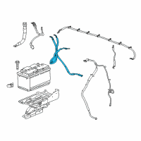 OEM 2019 Chevrolet Silverado 2500 HD Battery Cable Diagram - 84180649