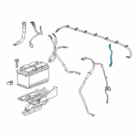 OEM 2017 Chevrolet Silverado 3500 HD Ground Cable Diagram - 23481289