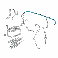 OEM GMC Sierra 2500 HD Positive Cable Diagram - 23261762