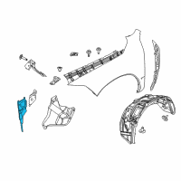 OEM 2019 Ram 1500 Classic Shield-Fender Diagram - 68036598AD