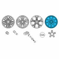 OEM 2013 Hyundai Genesis Coupe Wheel Cap Assembly Diagram - 52910-2M902