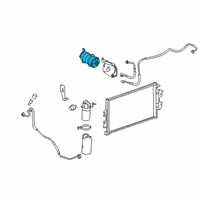 OEM 2014 Chevrolet Express 3500 Compressor Assembly Diagram - 84208259