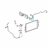 OEM Chevrolet Express 2500 AC Hose Diagram - 84211467