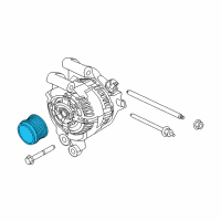 OEM 2017 Ford Fusion Pulley Diagram - CJ5Z-10344-C