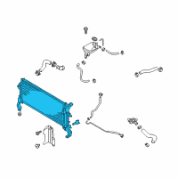 OEM 2019 Hyundai Elantra Radiator Assy Diagram - 25310-M6400