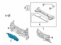 OEM 2022 Hyundai Ioniq 5 INSULATOR-DASH PANEL Diagram - 84124-GI000