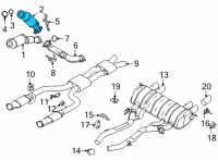 OEM 2022 BMW M4 RP CATALYTIC CONV.CLOSE TO T Diagram - 18-32-9-501-472