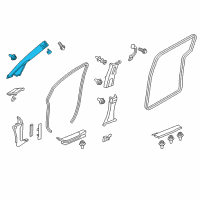 OEM 2016 Honda Odyssey Garnish, R. *NH556L* Diagram - 84101-TK8-A02ZA