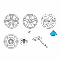 OEM 2017 Toyota Prius Prime Wheel Cover Diagram - 42602-47160