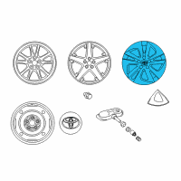 OEM Toyota Prius Wheel Cover Diagram - 42602-47261