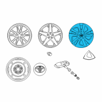 OEM 2019 Toyota Prius AWD-e Wheel Cover Diagram - 42602-47261