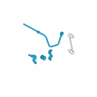 OEM 2008 Toyota Solara Stabilizer Bar Diagram - 48805-AA041