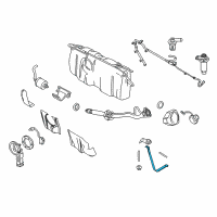 OEM 2000 Mercury Grand Marquis Support Strap Diagram - 9W7Z-9092-A